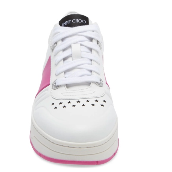 NIB $550 JIMMY CHOO Hawaii Platform Sneaker in size 39.5/9.5! - Picture 5 of 6